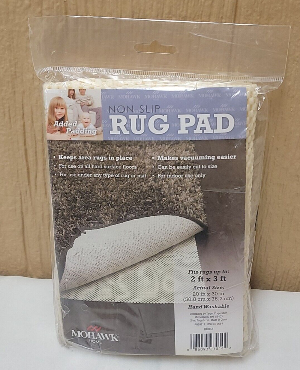 Non-Slip Rug Pad Fits Rugs Up To 2 ft x 3 ft - Opened Packaging - New